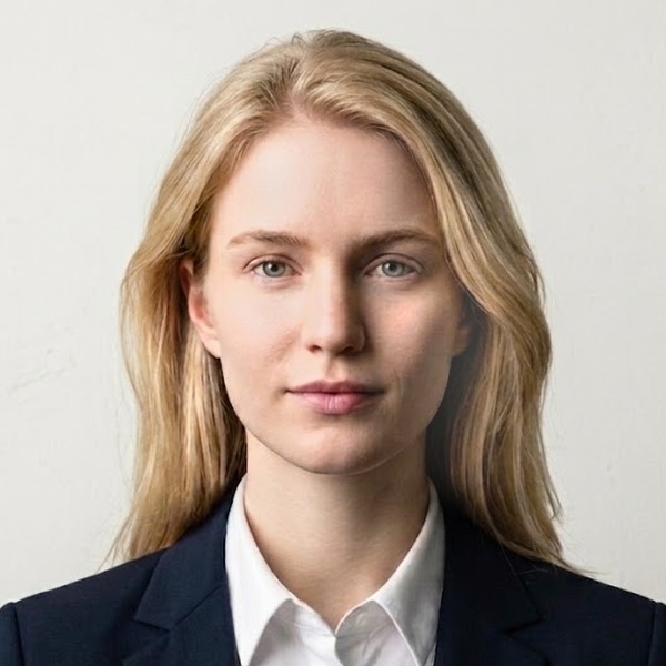 Generated passport photo, compliant 2x2 inches